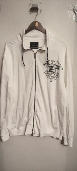 Sudadera C&A XXL Blanca con Estampado