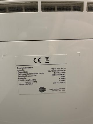 Deshumidificador (Como Nuevo)