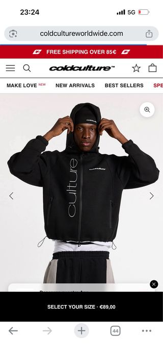 Sudadera Cold Culture Negra