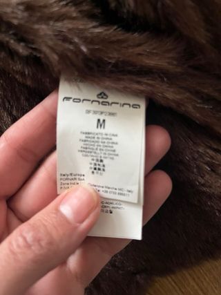 Abrigo marrón de ante con borreguito