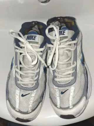 Nike Zapatillas Deporte Gris Blanco Azul Talla 42