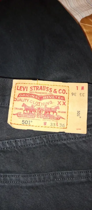 Jeans Levi's 501 Uomo Nero