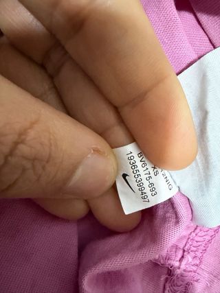 Camiseta Crop Top Nike Mujer Rosa