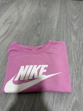 Camiseta Crop Top Nike Mujer Rosa