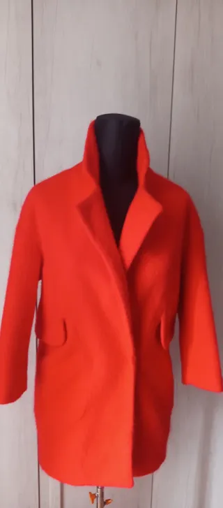 Cappotto Lana Donna Taglia S Rosso