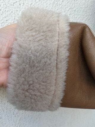 Abrigo borreguillo doble faz Zara