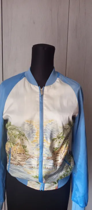 Zara Giacca Bomber Uomo Fantasia Tropicale