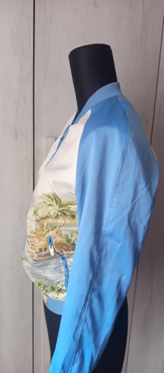 Zara Giacca Bomber Uomo Fantasia Tropicale