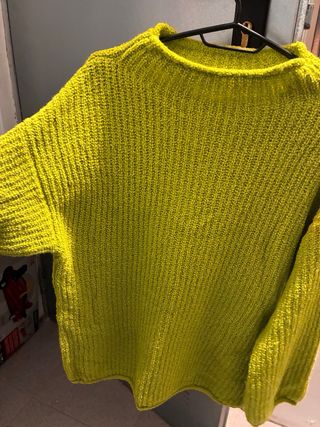 Jersey Massimo Dutti verde talla M