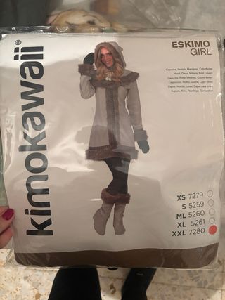 Disfraz Esquimal Girl Kimokawaii Talla 48-50