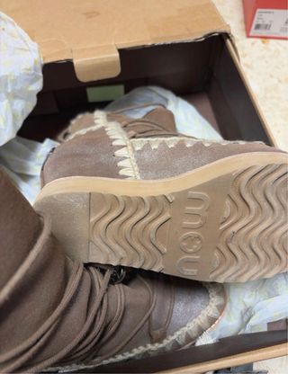 Botas Mou Beige/Marrón