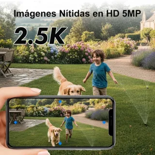 Cámara Vigilancia 4G Batería 2.5K CKKIVAD