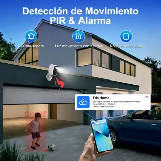 Cámara Vigilancia 4G Batería 2.5K CKKIVAD