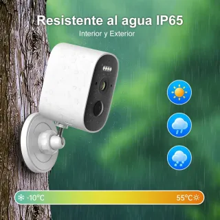 Cámara Vigilancia 4G Batería 2.5K CKKIVAD