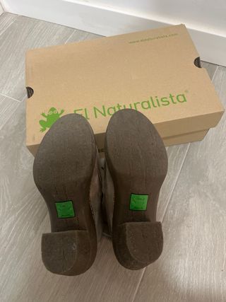 Botines El Naturalista Beige/Marrón
