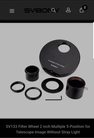 Rueda Filtros 5x2 SvBony SV133