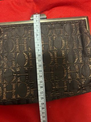 Bolso de mano Carolina Herrera CH Negro/Dorado