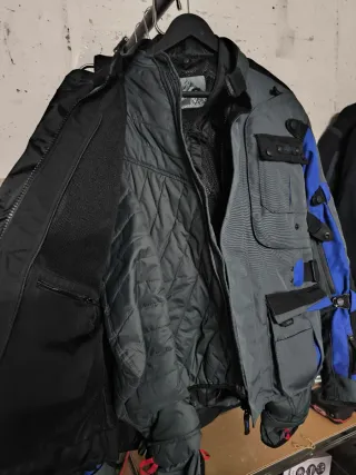 Traje Pantalones y cazadora Moto DXR Emisfer Gris/