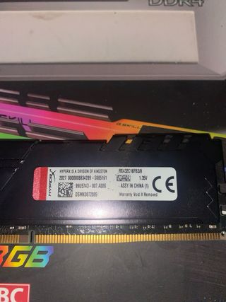 Kingston Fury DDR4 3200MHz Negra