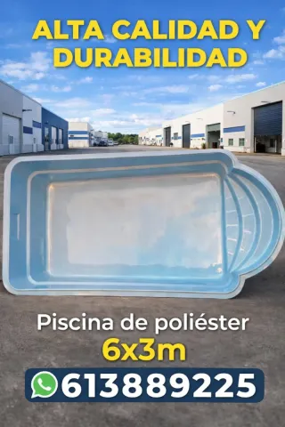 Piscina de poliéster 6x3m