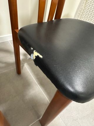 Mesa comedor extensible y 6 sillas madera