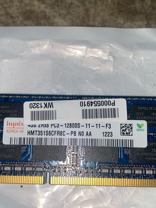 Memoria RAM Hynix 4GB DDR3 Portátil