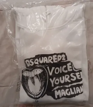 Felpa Dsquared2 Bianca Girocollo L Hoodie