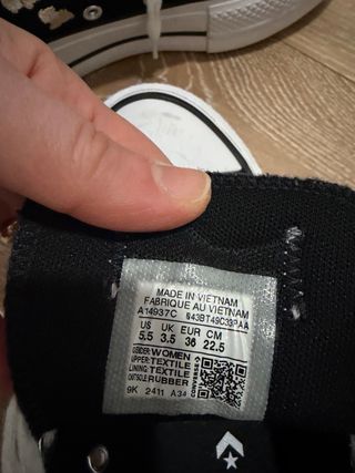 Converse plataforma bordado floral