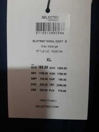 Abrigo de hombre gris