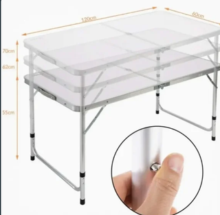 Mesa Plegable Portátil Camping Aluminio