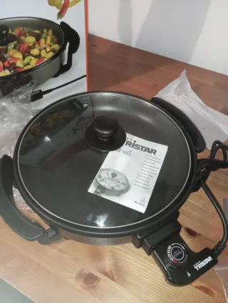 Sartén Eléctrica Tristar 30cm Multifuncional