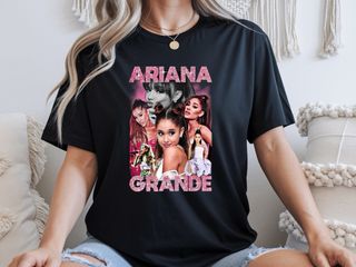 Camiseta Ariana Grande Fan Unisex Negra