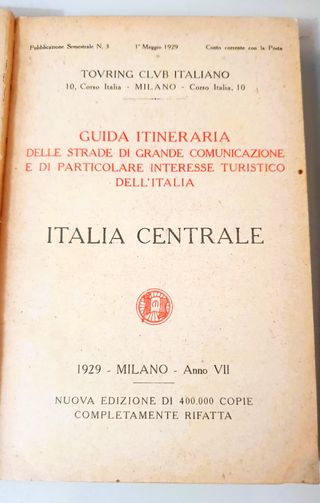 Antiche Guide Touring anni 20-30 epoca fascista