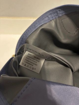 Mala Longchamp L Azul e Castanho