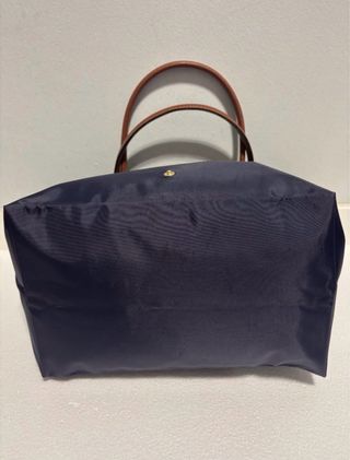 Mala Longchamp L Azul e Castanho