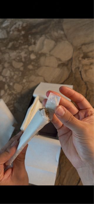 Bolso redondo Prada blanco