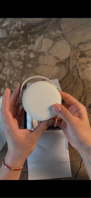 Bolso redondo Prada blanco