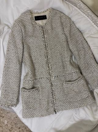 Chaqueta blazer Zara tejido