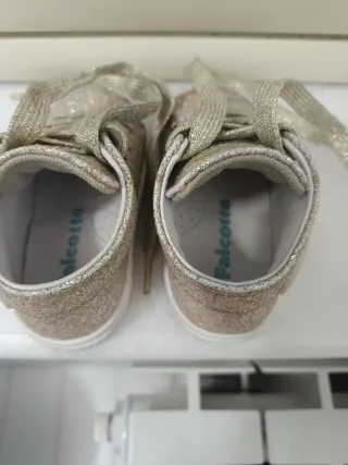 Scarpe bambina glitter oro falcotto