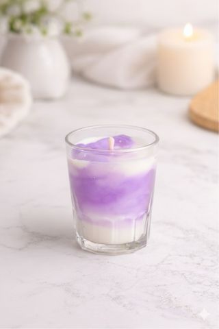 Vela artesanal mármol cristal