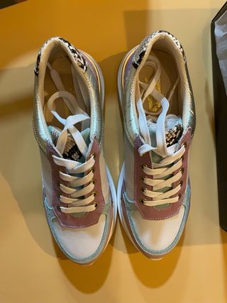 Zapatillas Casual 22003CA Dorado y Rosa Talla 39