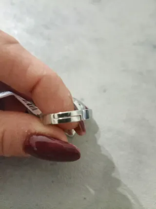 Anello cuore bombato acciaio