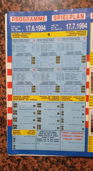 Album Panini Mondiali USA 94 Completo