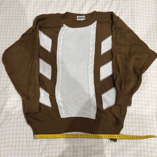 Jersey Joni Marrón y Blanco Talla M