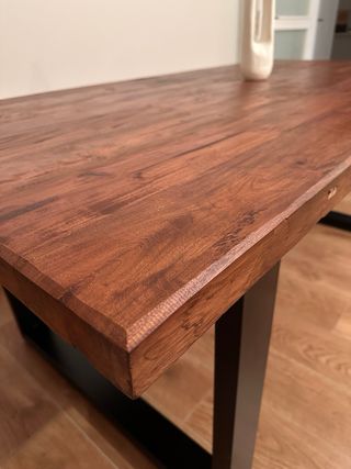 Mesa de comedor SKLUM 200x100 Acacia maciza. Nueva