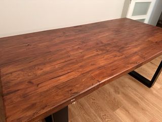 Mesa de comedor SKLUM 200x100 Acacia maciza. Nueva