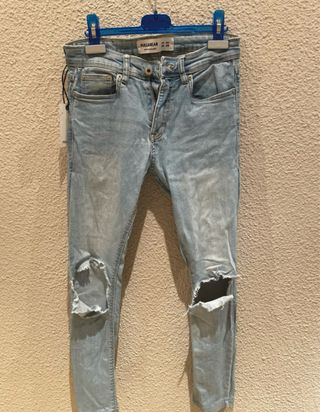 Pantalones vaqueros rotos Pull&Bear - Talla 36