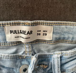 Pantalones vaqueros rotos Pull&Bear - Talla 36