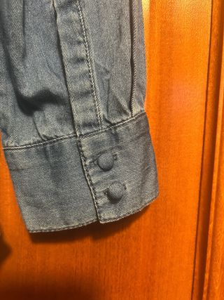 Camisa vaquera manga larga