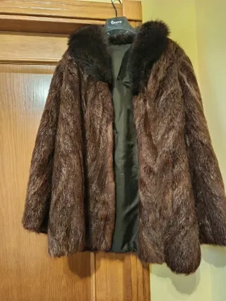 Chaquetón de piel vintage